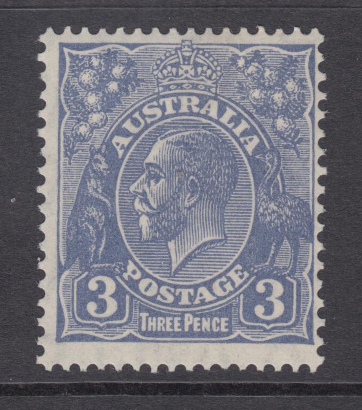 Australia Sc 117 MLH. 1932 3p ultra KGV definitive, F-VF