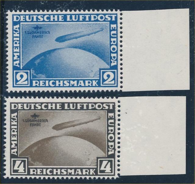 GERMANY #C38 & #C39 MINT FINE-VF NH NACHDRUCK PRINTED ON BACK. IF GOVERNMENT I