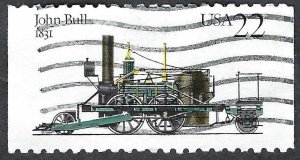 United States #2364 22¢ Locomotives - John Bull (1987). Used.