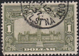 Canada 1928-29 used Sc 159 $1 Parliament CDS 1937