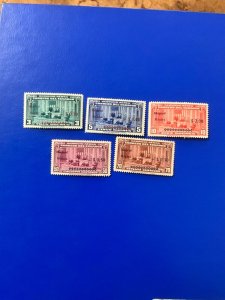 Stamps Ecuador Scott #CB1-5 hinged