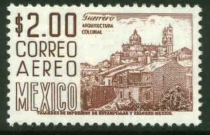 MEXICO C220H, $2PESOS 1950 Def 8th Issue Fosforescent glazed. MINT, NH. F-VF.