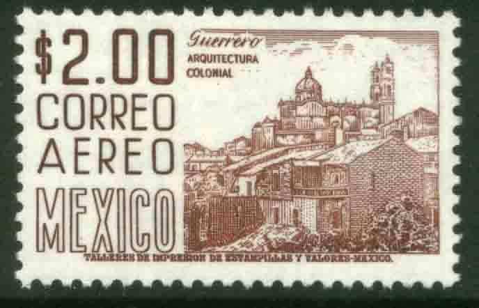 MEXICO C220H, $2Ps 1950 Def 8th Issue Fosforescent glazed. MINT, NH. F-VF.