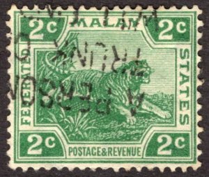 1926, Malaya, Federated Malay States, 2c, Used, Sc 52