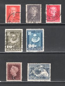 Netherlands #325-331  VF, Used, CV $4.80  .....  4200244