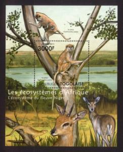 Togo - New Issue - MNH Niger River Animals (S/S)