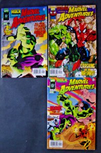 Marvel Adventures X3 NEW UNREAD Spiderman Hulk 1997 