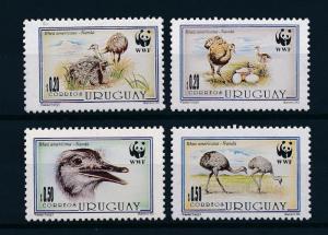 [53549] Uruguay 1993 Birds Vögel Oiseaux Ucelli WWF Nandu MNH