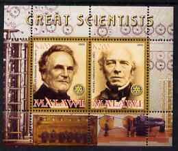 MALAWI - 2008 - Great Scientists #4 - Perf 2v Sheet - MNH -Private Issue