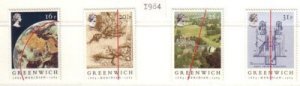 Great Britain Sc 1058-1061 1984 Greenwich Merdian stamp set mint NH