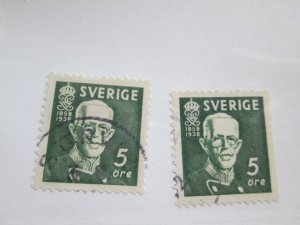 Sweden #278, 278a used  2024 SCV = $5.90