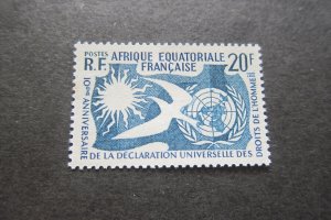 French Equatorial Africa 1958 Sc 202 MH