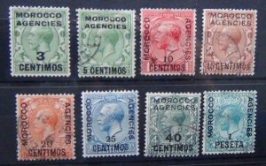 Morocco Agencies Spanish 1914 - 1926 to 1p on 10d Used