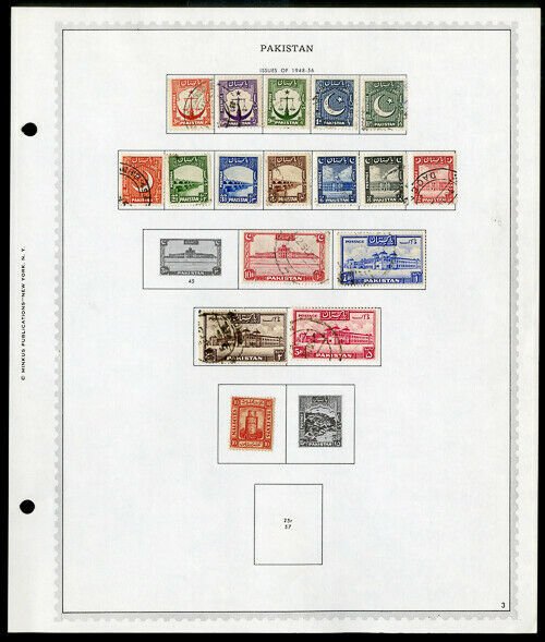Pakistan mostly mint STAMP collection 1940's to 1969