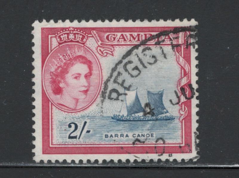 Gambia 1953 Queen Elizabeth II 2sh Scott # 162 U