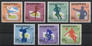 ALBANIA  NATIONAL SPARTAKIADE  SPORT  FOOTBALL  GYMNASTIC  1969 NH SET