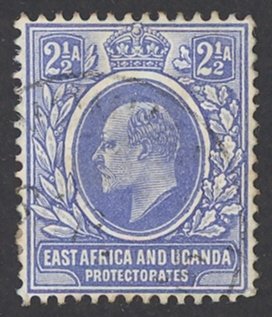 East Africa & Uganda Sc# 20 Used (a) 1904-1907 2½a King Edward VII