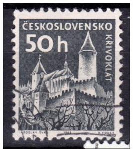 Czechoslovakia 1960 Scott 974A CTO - 50h, Krivoklat Castle 