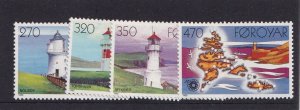 SA18i Faroe Islands 1985 Lighthouses mint stamps