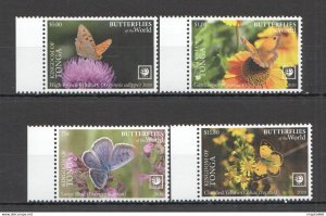 2020 Tonga Butterflies !!! Sale Flora & Fauna Set ** Nw733