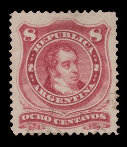 ARGENTINA STAMP 1874. SCOTT # 34. USED