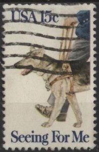 US 1787 (used) 15¢ seeing eye dog (1979)