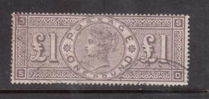 Great Britain #110 (SG #185) Very Fine Used Lettered S-D