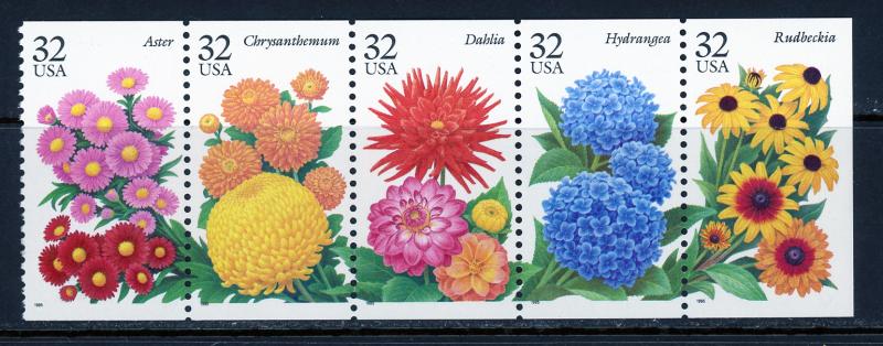 USA 2997a Mint (NH) Booklet Pane of 5