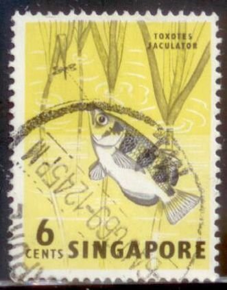 Singapore 1962 SC# 56 Fish Used