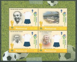 Montserrat #1160  Souvenir Sheet (Soccer)
