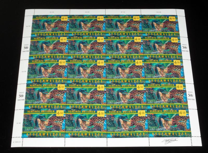 U.N. 1998, RAIN FORESTS SET OF 3 SHEETS OF 20 ,MNH, ALL 3 OFFICES,NICE! LQQK!