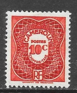 Cameroun J24: 10c Numeral, MH, F-VF