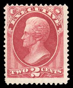 United States, Officials #O11 Cat$260, 1873 Executive, 2c carmine, unused wit...