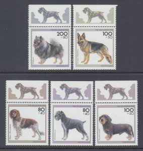 Germany B779-B783 Dogs MNH VF