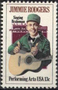 US 1755 (mnh) 13¢ Jimmie Rodgers (1978)