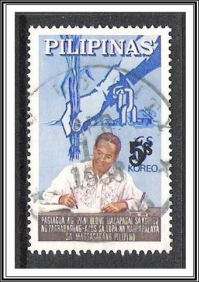 Philippines #970 Land Reform Surcharged Used