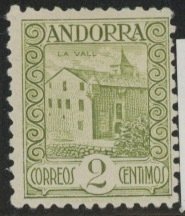 Andorra Spanish 13A * mint HR (2208 446)