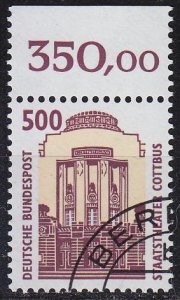 GERMANY BUND [1993] MiNr 1679 ( O/used ) [01] Sehenswürdigkeiten Rand ob