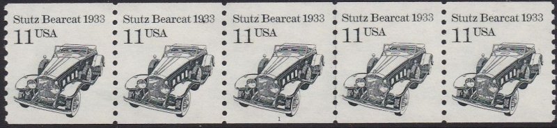 2131 Stutz Bearcat PNC Plate #1 MNH