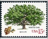 USA 1978 Used SC1766 White Oak (Quercus alba) Multicolor 15 Cent 19*STOCK IMAGE*