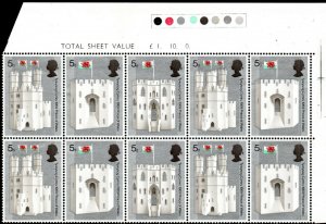 1969 Sg 802/804 Investiture with Total Sheet Values and Traffic Lights UMM