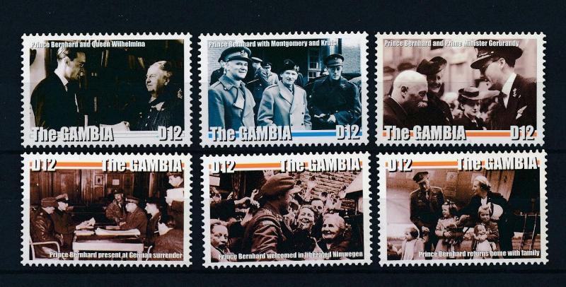 [81102] Gambia 2005 End Second World war Prince Bernard MNH