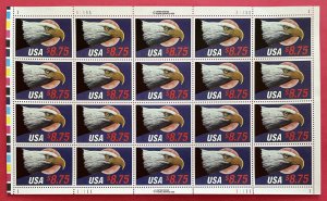 Scott 2394 EAGLE AND MOON Sheet of 20 US $8.75 Priority Mail Stamps MNH 1989