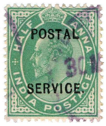 (I.B) India Revenue : Postal Service ½a