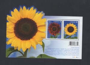 Canada #2440 (2011 Sunflowers sheet of 2)  VFMNH CV $3.50