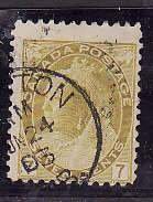Canada-Sc#81- id6435-used 7c olive yellow QV numeral-dated Jun24 1903-   