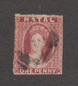 Natal - SG# 15 Used / watermark small star       -        Lot 1021065