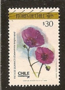 Chile  Scott    795n   Flowers   Used