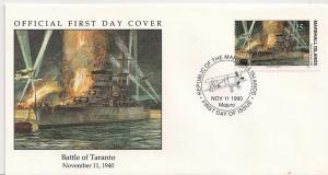 Marshall Islands-Battle of Traranto Fdc (D)