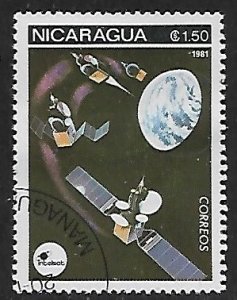 Nicaragua # 1131 - Intelsat V - used.....{KBrL}